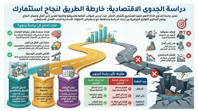 أهم خطوات إعداد دراسة الجدوى الاقتصادية قبل الاستثمار؟