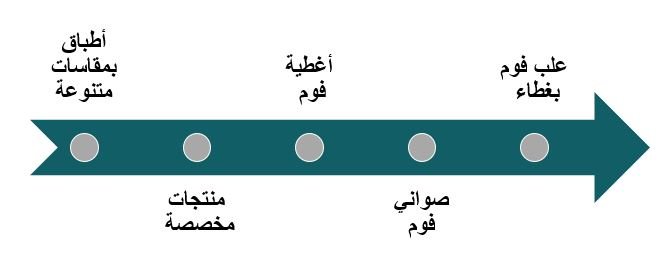 المنتجات التي يقدمها المشروع تصنيع أطباق الفوم