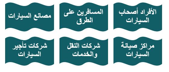 الفئات التي يستهدفها مشروع تغير زيوت السيارات