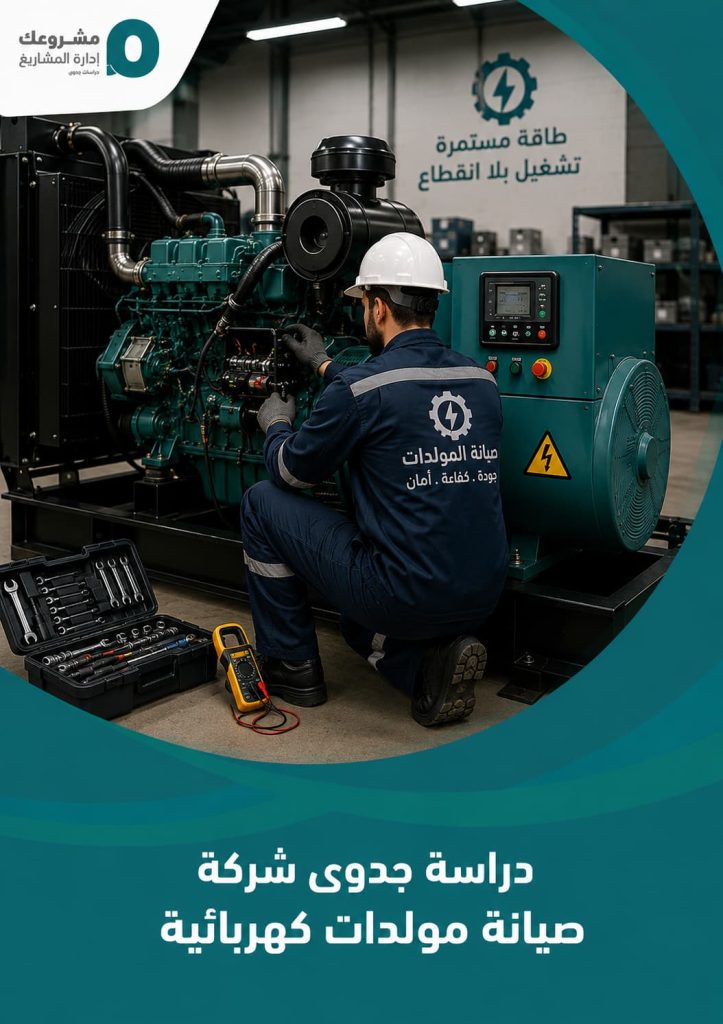 دراسة جدوى شركة صيانة مولدات كهربائية