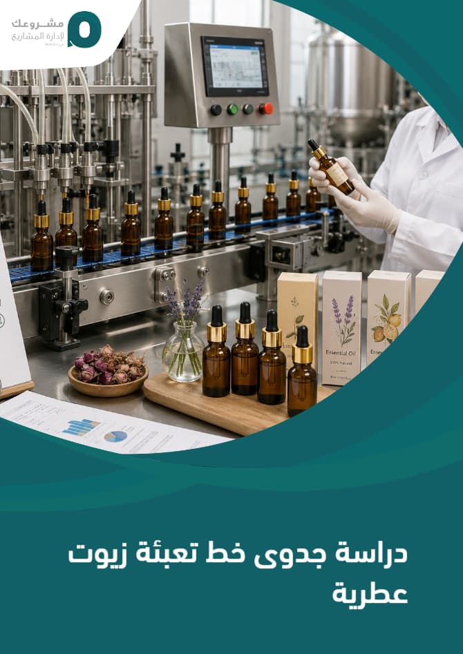 دراسة جدوى خط تعبئة زيوت عطرية